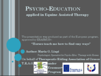 Psychoeducation applied in Equine Assisted Therapy