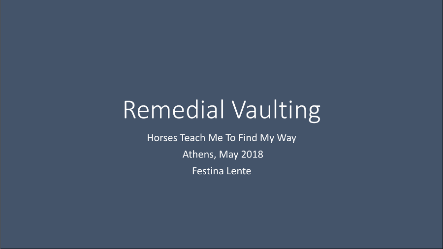 FestinaLente Activity3 Remedial Vaulting Greece 2018 May